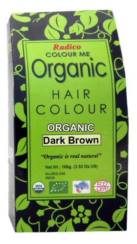 Radico Color Me Biologische Plantaardige Haarkleuring Donkerbruin 100 g