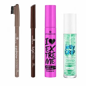 Essence - Oogmake-up Set – Mascara + Kajal + Oogschaduwbasis + Wenkbrauwpotlood