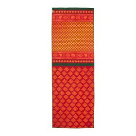 bodhi GRIP² Yoga Handdoek Kunstcollectie, Safari Sari, rood-geel