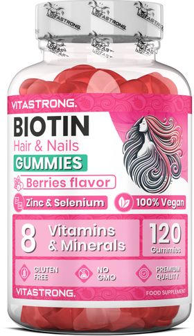 Vitastrong Biotine Gummies - Ondersteuning voor haar en nagels