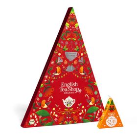 English Tea Shop Adventskalender "Mozaïek rood" - 25 BIO piramides