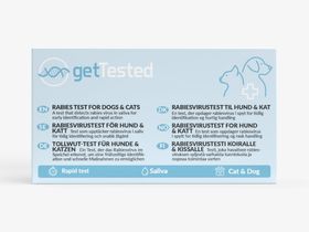 GetTested Test de la rage pour chiens et chats