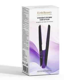 ErthSkin London Straight Fix Mini Haarstyler Zwart