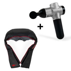 axion® Massage Bundel, massagepistool en Shiatsu nek-massageapparaat