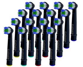 OneBuy24 - Têtes de brosse de rechange noires compatibles avec de nombreuses brosses à dents électri