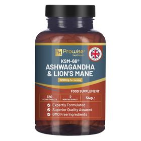 Prowise Healthcare KSM-66 Ashwagandha & Leeuwenmanen-Paddenstoelenextract