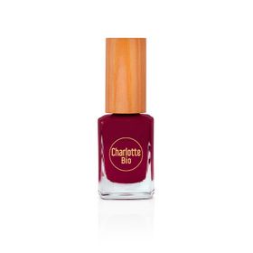 Charlotte Bio Vernis à ongles Rouge Prune biosourcé