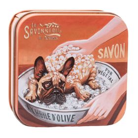 La Savonnerie de Nyons - Metalen doos met zeep - Bulldog