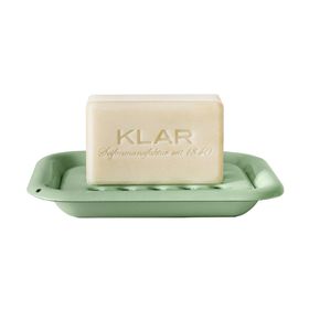 Klar Seifen - Porte-savon transparent en émail, menthe