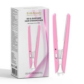 ErthSkin London Go & Glide Mini Haarglatter Roze
