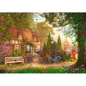 trefl Puzzel Premium Plus Theetijd: Landhuis 1000 Onderdelen