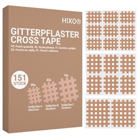 HIXO Patchs en grille (5 variantes) Crosstape pour acupuncture – assortiment