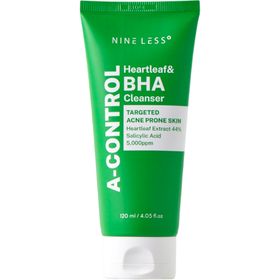 NINE LESS A-Control Heartleaf & BHA Mousse nettoyante – purifiante et nettoyante pour les pores