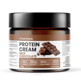 Vitastrong Melkchocolade Proteïnecrème - 200g, Romig, Eiwitrijk en Laag in Suikers