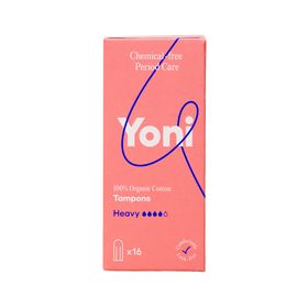 Yoni Tampons Heavy - 100% Biologisch katoen