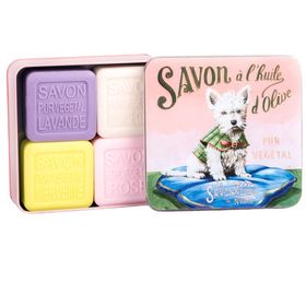 La Savonnerie de Nyons - Metalen doos met zeep - Witte Terriër