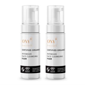 oxy8 Natural Cosmetics INTENSIVE FACE CLEANSING FOAM – Mousse nettoyante  Set économique de 2 pièces