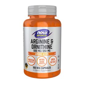 Now Foods ® Arginine 500 mg & Ornithine 250 mg Acides Aminés