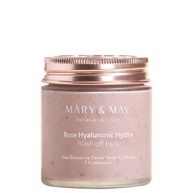 Mary & May Rose Hyaluronic Hydra Wash Off Pack - Masque visage hydratant 125 g
