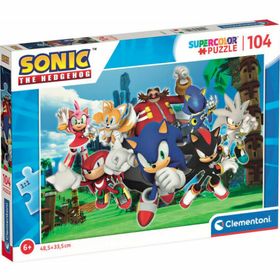 Clementoni jeu de puzzle Sonic, 104 pièces.