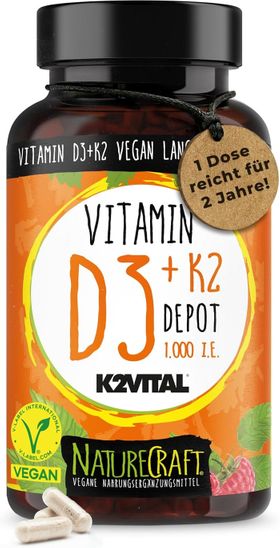 NatureCraft Vitamine D3+K2 Depot