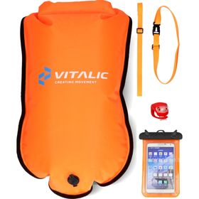 Bouée Vitalic Open Water – Bouée gonflable avec sac étanche pour nage en eau libre