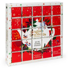 English Tea Shop Calendrier de l’Avent Red Christmas BIO 25 pyramides de thé