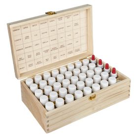 Edis Set de globules de fleurs de Bach 20 g dans boîte en bois