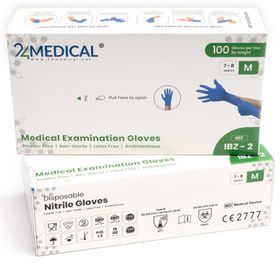 24medical IBZ-2 Nitril handschoenen, poedervrij - Grootte M