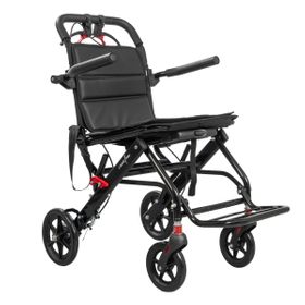 Ausilium Fauteuil Roulant de Transfert I-Travel en Aluminium – Léger & Pliable – Idéal pour Seniors
