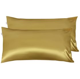 Taie d'oreiller en satin de luxe - Gold