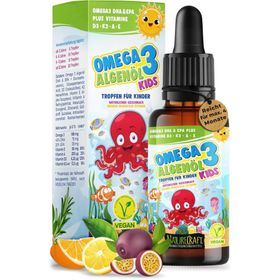 NatureCraft Vegan Algenolie Omega 3 Plus Druppels KIDS
