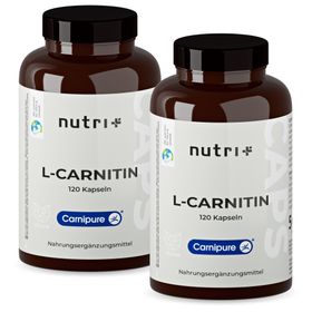 Nutri+ L-Carnitine (Carnipure®)Capsules 2x120 pièces