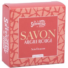 La Savonnerie de Nyons - Wellnesszeep in doosje - Rode kleizeep