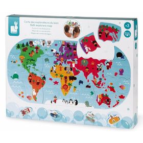 janon Salle de bains Puzzle World Map 28 Pièces