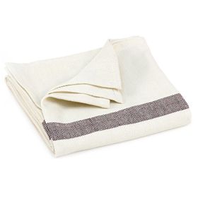 bodhi Couverture en coton avec motif naturel à chevrons
