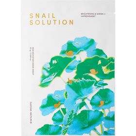 NATURE REPUBLIC Snail Solution Skin Booster masque en tissu à la bave d'escargot