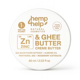 H4H Naturals® Crème au Zinc & Beurre Ghee – Soin apaisant pour peau irritée