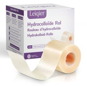 Leiqier Hydrocolloïde Rol 5 cm x 5 m – Waterbestendig & Knipbaar – Voor blaren en wondbescherming