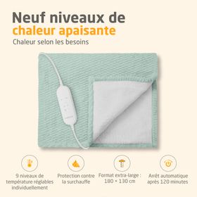medisana HB 417 - Couverture chauffante - vert sauvage
