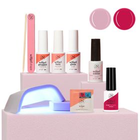 PN Selfcare Kit Vernis Semi-Permanent - N5 Natural Beauty + N16 Hot Pink