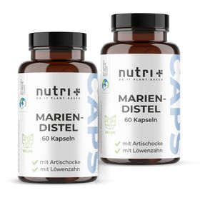 nutri+ Capsules de chardon-marie avec artichaut + pissenlit