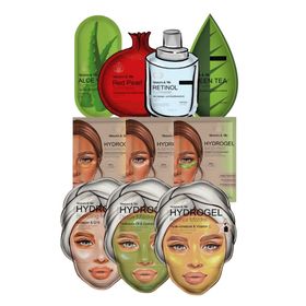 Sisters & Me 10-delige Verzorgingsset met Gezichtsmaskers, Oogpads & Tuchmaskers