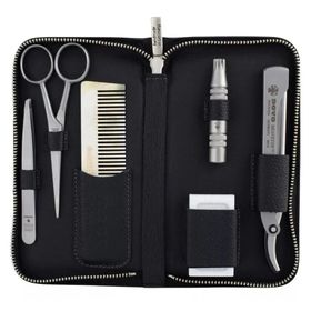 DOVO Solingen Ensemble de soins de barbe de haute qualité  – 6 pièces
