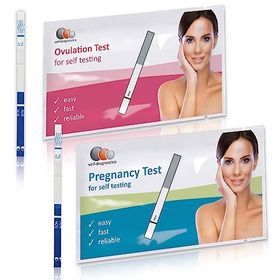 self-diagnostics Pack combiné 50 tests d'ovulation + 15 tests de grossesse précoce