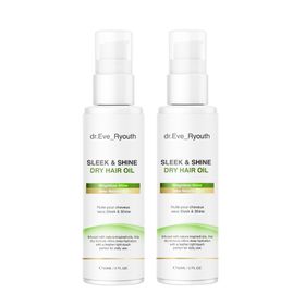 Dr. Eve_Ryouth Sleek & Shine Droog Haar Olie Duo