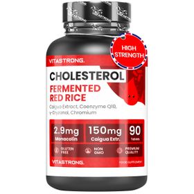 Vitastrong Cholesterol – 90 Tabletten, Met Gefermenteerde Rode Rijst