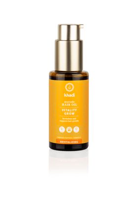 Khadi Natural Products Khadi Vitality Grow Huile capillaire ayurvédique