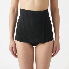 MYSANITY® Ceinture postnatale respirante à côtes, noir