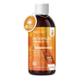 WeightWorld Vitamine D3 + K2 Liposomale – 250 ml gouttes